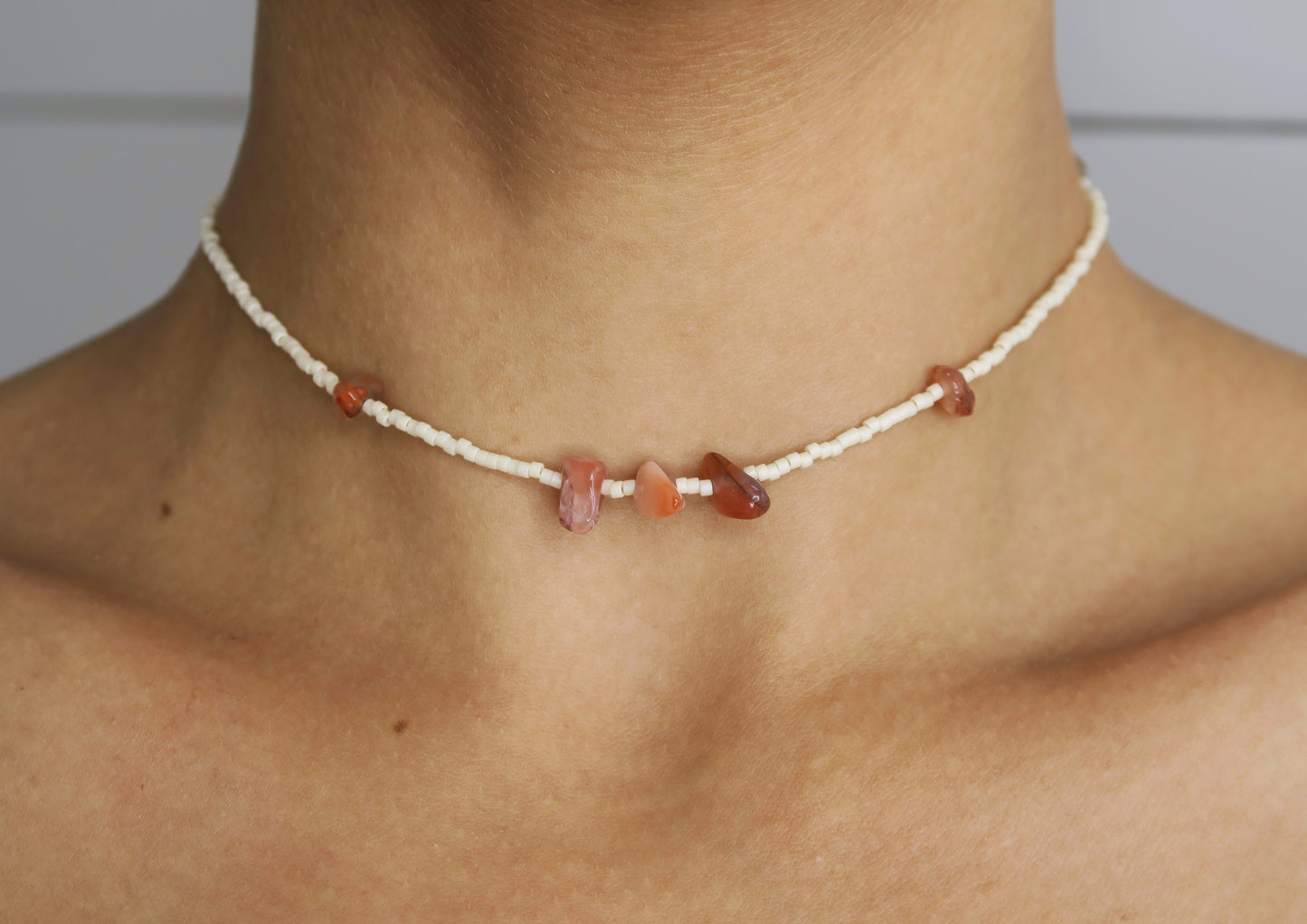 Carnelian Choker Necklace